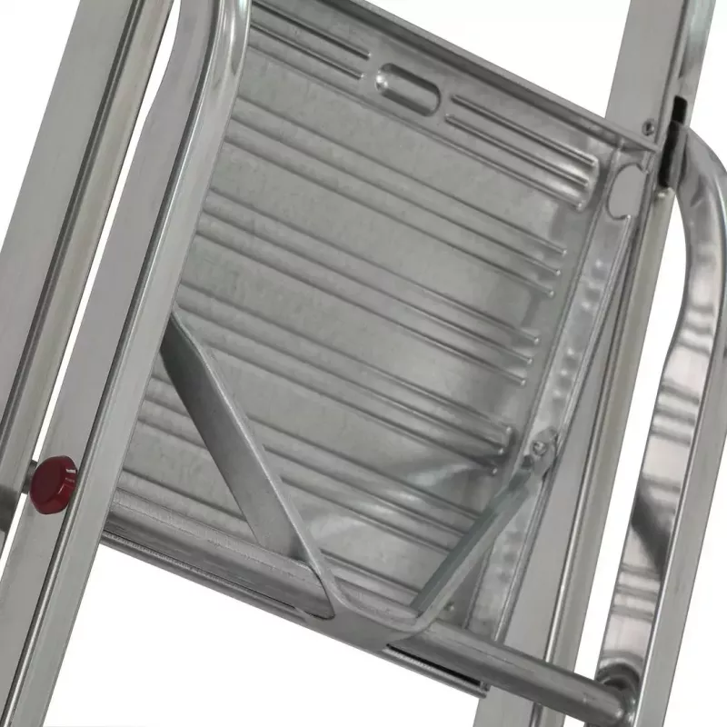 Aluminiowa drabina składana Krause Corda 5-stopniowa, maksymalna wysokość 300 cm, obciążenie 150 kg, 4,1 kg