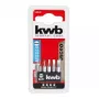 Zestaw bitów wkrętakowych KWB 128540 — 5 sztuk, końcówki płaskie, 28 mm
