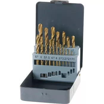 Zestaw wierteł KWB 421856 19 szt. Wiertła kręte 1,0 - 10 mm
