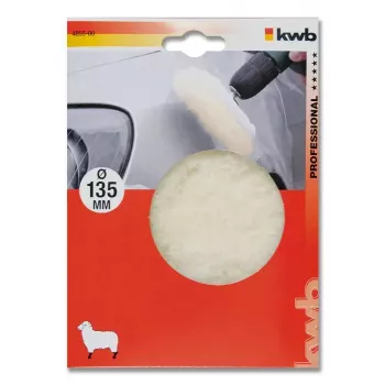 Gąbka polerska KWB 485500 — pad polerski, średnica robocza 13,5 cm, biały