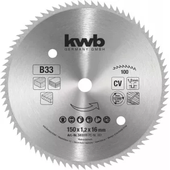 Tarcza do piły tarczowej KWB 583311 250mm 40 zębów