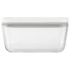 Pojemnik do przechowywania żywności ZWILLING FRESH & SAVE prostokątny 0,9 L, szklany pojemnik z plastikową zamykaną pokrywką, bezpieczny do piekarnika/mikrofalówki/lodówki
