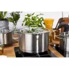 ZWILLING Multi Pot TrueFlow 66920-004-0 — stalowy garnek z pokrywą szklaną, można myć w zmywarce i używać w piekarniku, nadaje się do płyt halogenowych