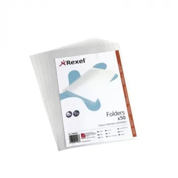 Rexel Crystal L Folder A4 Clear (50), 210 x 297 mm (A4), Transparent, Polipropylen (PP), 221 mm, 312 mm, 15 mm