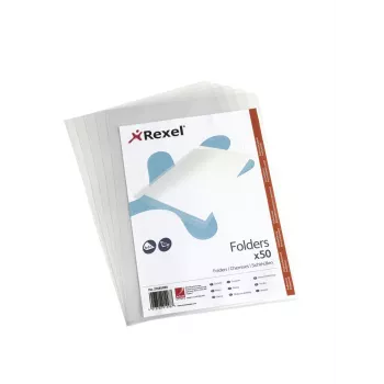 Rexel Crystal L Folder A4 Clear (50), 210 x 297 mm (A4), Transparent, Polipropylen (PP), 221 mm, 312 mm, 15 mm