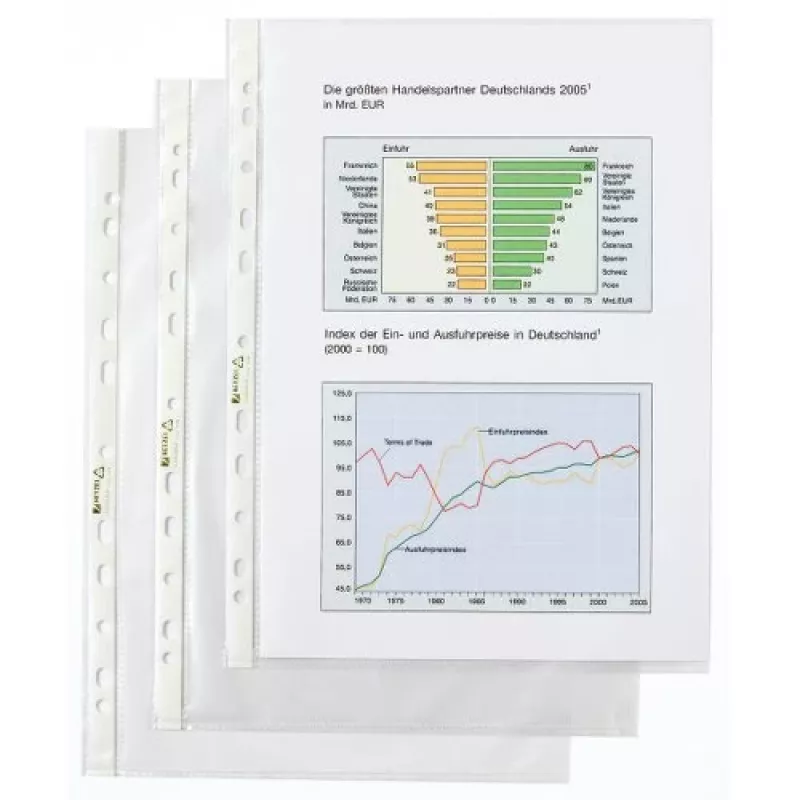Rexel Pocket - Premium quality, 210 x 297 mm (A4), Transparent, Polypropylene (PP), Portrait, 10 szt.