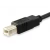 Kabel Equip USB 2.0 typu C na typ B, 1 m, 1 m, USB B, USB C, USB 2.0, męski/męski, czarny