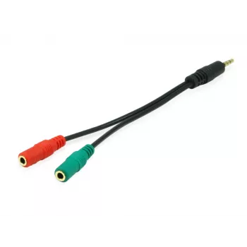 Equip 147943 kabel audio 1,5 m 2 x 3,5 mm 3,5 mm czarny