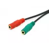 Equip 147943 kabel audio 1,5 m 2 x 3,5 mm 3,5 mm czarny