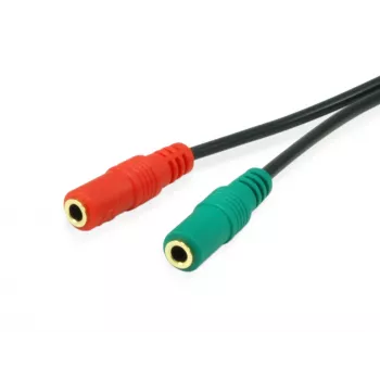 Equip 147943 kabel audio 1,5 m 2 x 3,5 mm 3,5 mm czarny