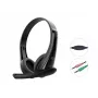 Przewodowy zestaw słuchawkowy CONCEPTRONIC POLONA06B3T, stereo 3.5 mm, mikrofon z redukcją szumów, nauszne, 20–20000 Hz, kabel 1,8 m, czarny