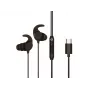 Przewodowy zestaw słuchawkowy douszny CONCEPTRONIC BRENDAN05B — USB-C, 20–20000 Hz, kabel 1,2 m, zauszny (czarny)