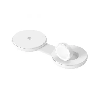 Conceptronic GORGON04W składana magnetyczna ładowarka bezprzewodowa 2-w-1 Qi2 25 W
