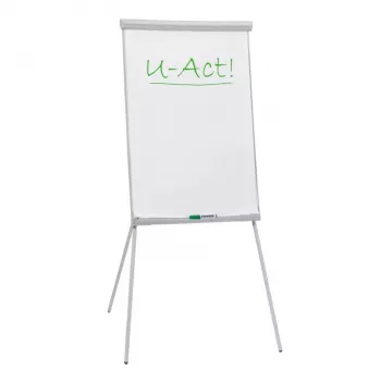 Flipchart wolnostojący Franken FC93 700 x 1000 mm szary