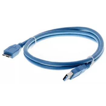 Kabel USB Helos 014688 USB 3.2 Gen 1 1 m niebieski