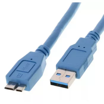 Kabel USB Helos 014688 USB 3.2 Gen 1 1 m niebieski