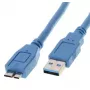 Kabel USB Helos 014688 USB 3.2 Gen 1 1 m niebieski