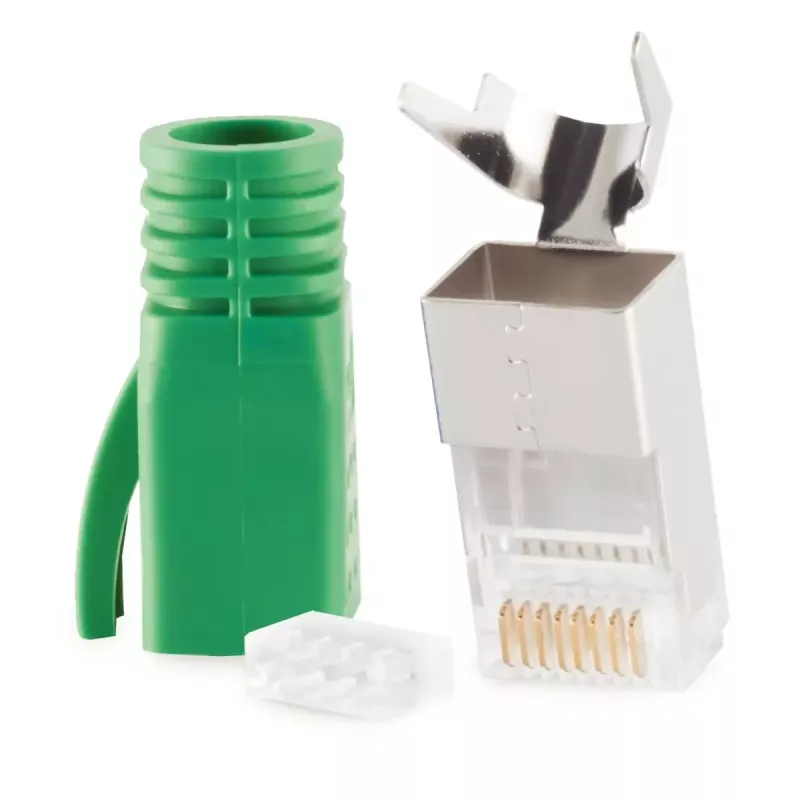 Złącze przewodowe RJ-45 ShiverPeaks 72067-G Zielony