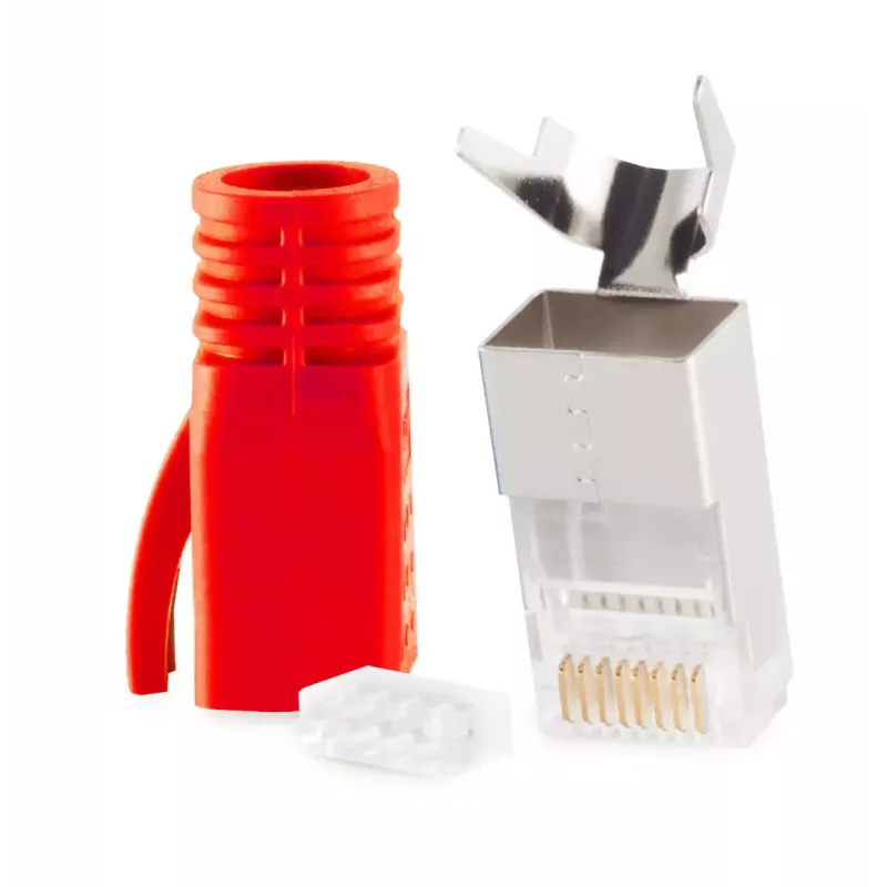 Złącze przewodu RJ-45 ShiverPeaks 72067-R czerwone