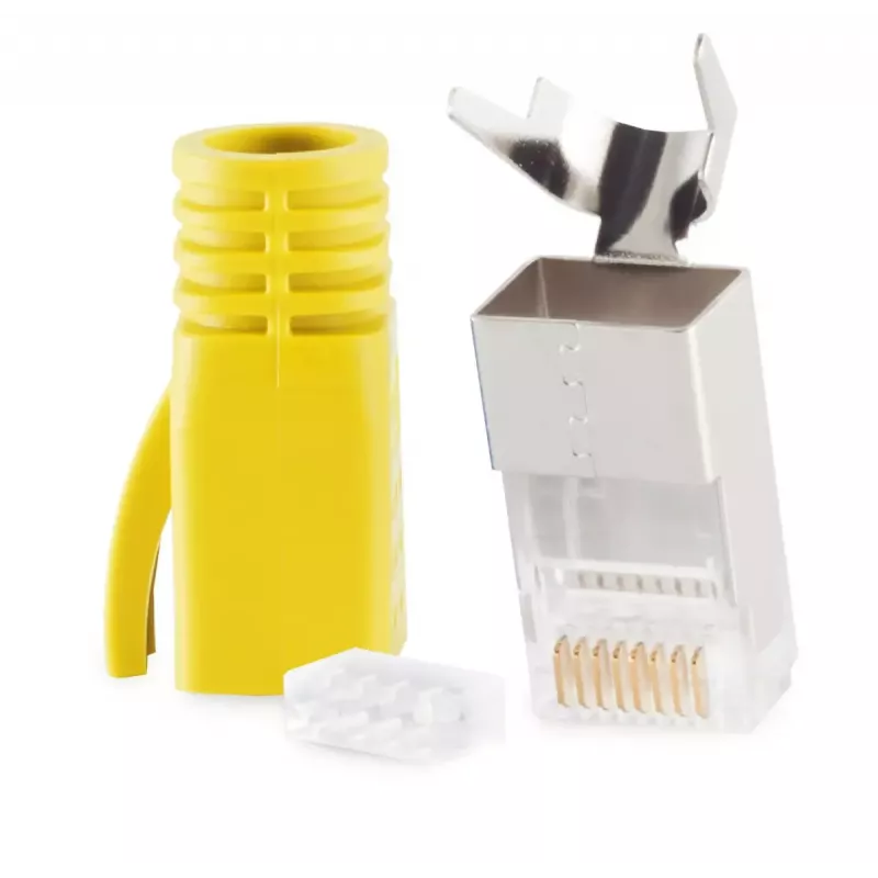 Złącze przewodu RJ-45 ShiverPeaks 72067-Y żółte