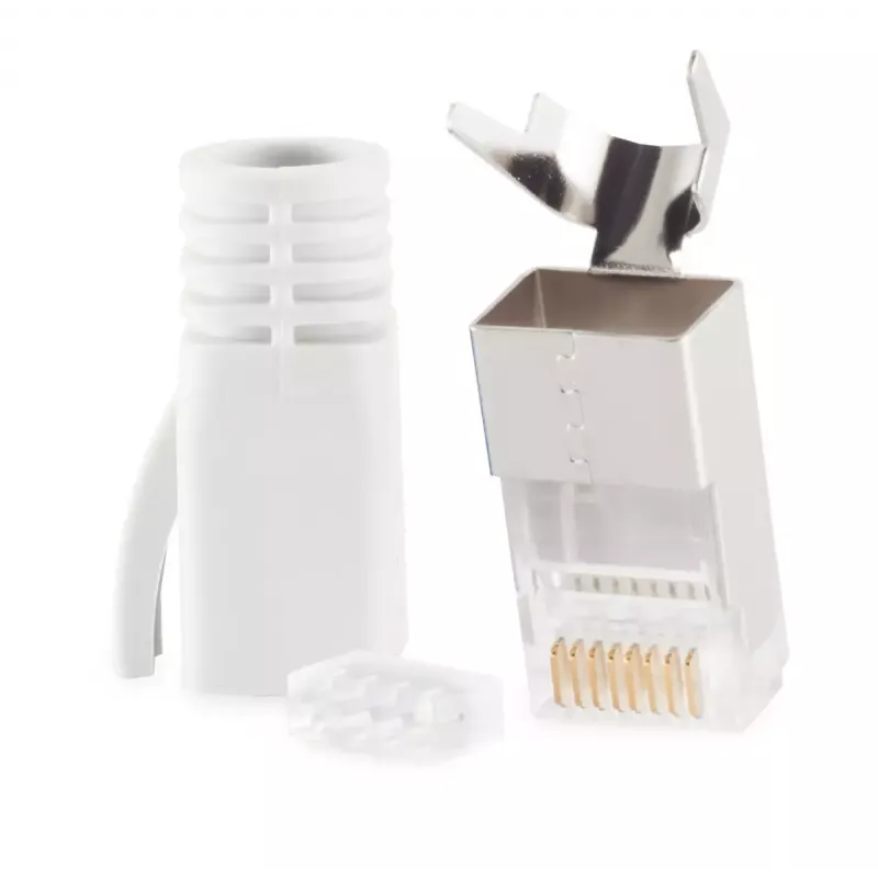 Złącze przewodowe RJ-45 ShiverPeaks 72067-W białe