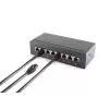 Kabel sieciowy S/CONN 08-41015 Czarny 0,5m Kat.8.1 F/FTP