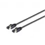 Kabel sieciowy S/CONN 08-41015 Czarny 0,5m Kat.8.1 F/FTP