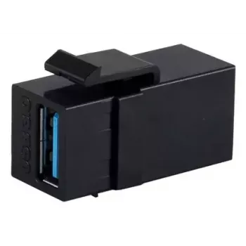 Moduł Keystone ShiverPeaks S/CONN 08-10041 Płaski Czarny USB A
