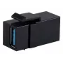 Moduł Keystone ShiverPeaks S/CONN 08-10041 Płaski Czarny USB A
