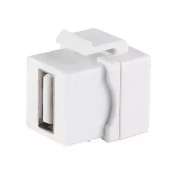 Moduł Keystone ShiverPeaks 08-10044 Płaski Biały USB A