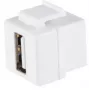 Moduł Keystone ShiverPeaks 08-10044 Płaski Biały USB A