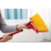 Outdoor broom VILEDA model 128763, hard bristle, technopolymer, czerwony