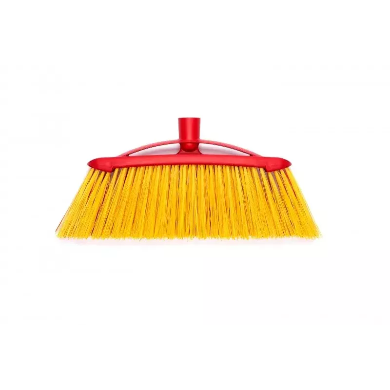 Outdoor broom VILEDA model 128763, hard bristle, technopolymer, czerwony