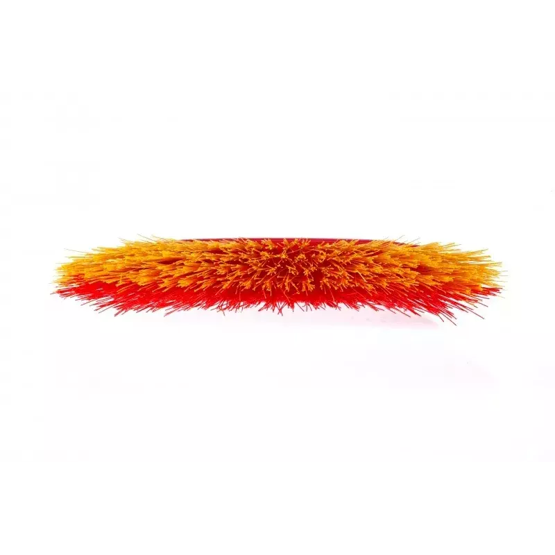 Outdoor broom VILEDA model 128763, hard bristle, technopolymer, czerwony