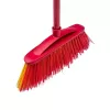 Outdoor broom VILEDA model 128763, hard bristle, technopolymer, czerwony