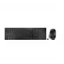 CHERRY DW 9500 cienki klawiatura + mysz w zestawie uniwersalna RF Wireless + Bluetooth AZERTY francuski czarny, szary