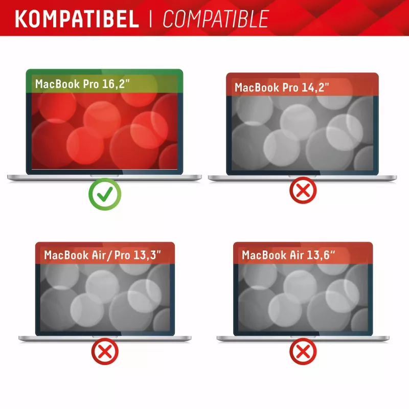 Displex PRIVACY SAFE magnetyczny dwukierunkowy filtr prywatyzujący do MacBook Pro 16,2″