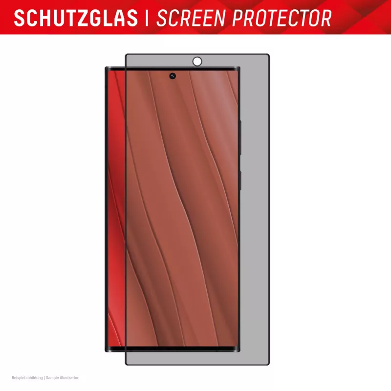 Displex Privacy Ochrona ekranu (10H) do Samsung Galaxy S24 Ultra, Eco Mounting Frame, Privacy Filter