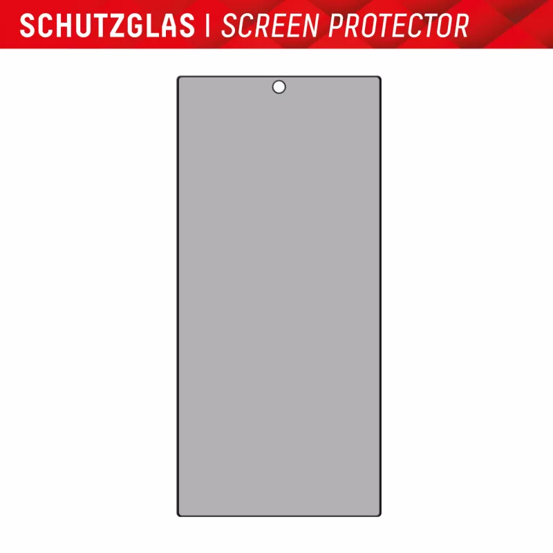 Displex Privacy Ochrona ekranu (10H) do Samsung Galaxy S24 Ultra, Eco Mounting Frame, Privacy Filter