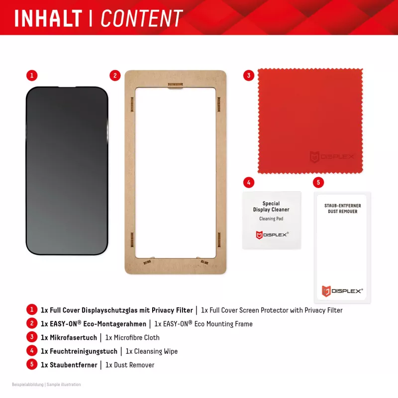Displex Privacy Ochrona ekranu (10H) do Samsung Galaxy S24 Ultra, Eco Mounting Frame, Privacy Filter