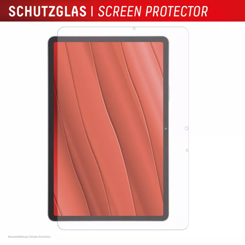 Szkło ochronne na tablet Displex (9H) do Samsung Galaxy Tab S11, ramka montażowa Eco, niezniszczalne