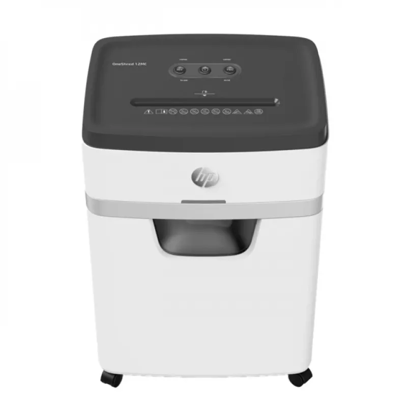 Niszczarka HP OneShred 12MC micro-cut 2x15 mm 12 arkuszy 25 L 65 dB 220 mm Biała