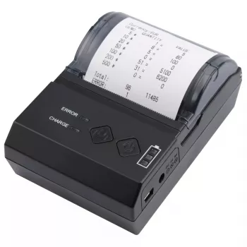 Drukarka etykiet Olympia NCP 58 Czarna — bezprzewodowa, zasilana bateriami, 200 x 200 DPI, 7,4 V LiPo, 114 × 80 × 50 mm