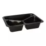 Papstar 96554 Jednorazowy pojemnik do przechowywania żywności Czarny PET 227x178x45mm