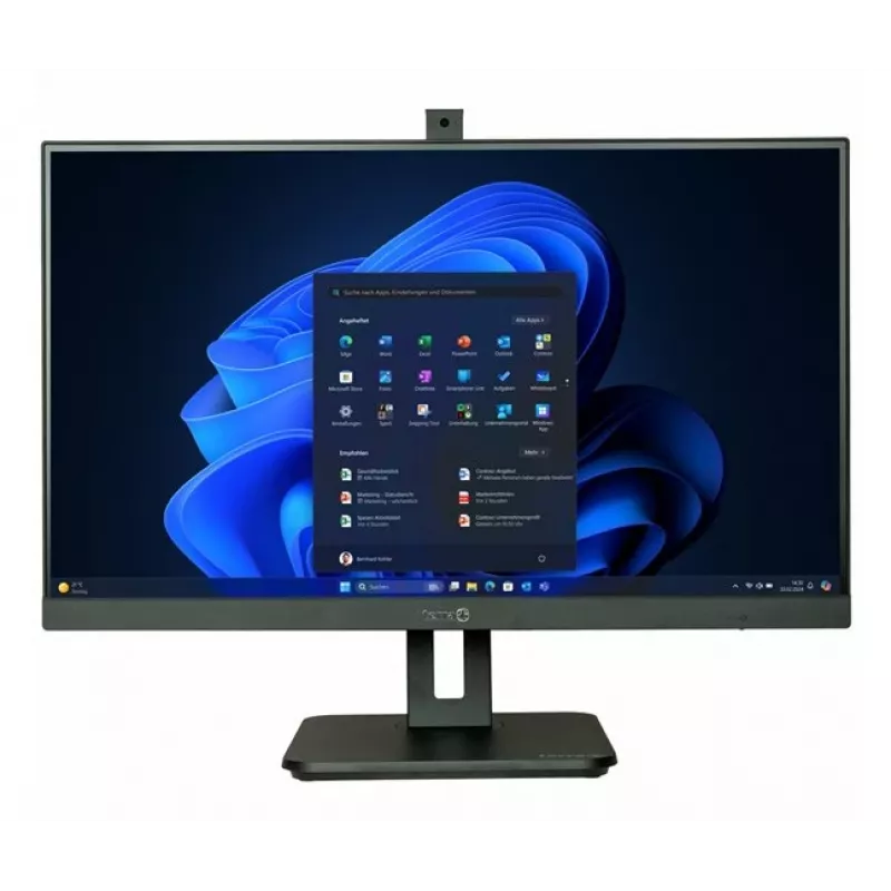TERRA 1000035 All-in-One PC/stacja robocza Intel® Core™ i5 i5-14500 68,6 cm (27 cali) 1920 x 1080 pikseli 16 GB DDR5-SDRAM 1 TB SSD Windows 11 Pro Wi-Fi 6 (802.11ax) Czarny