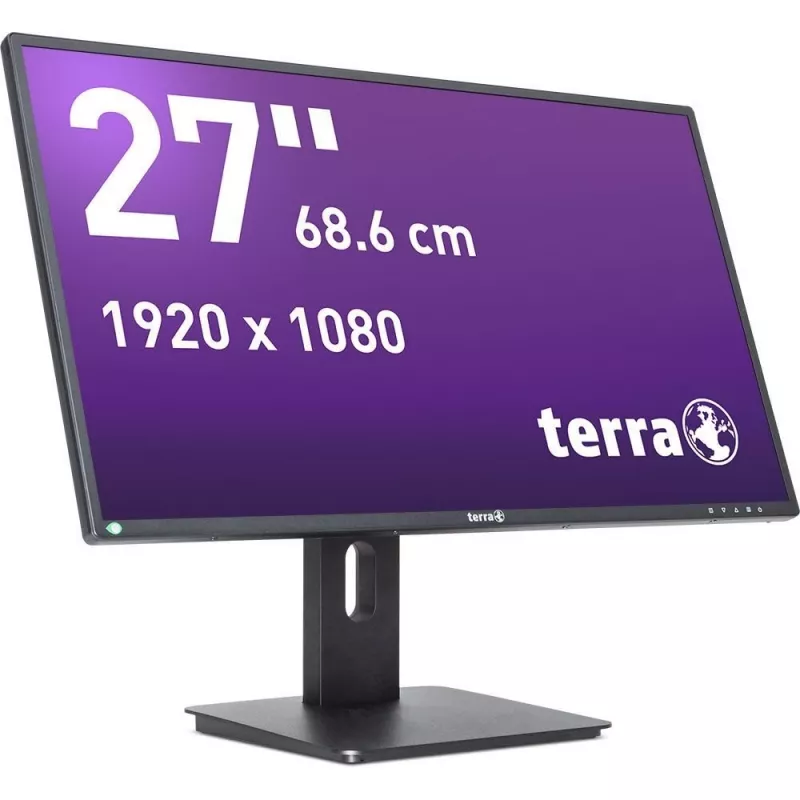 Monitor komputerowy TERRA LCD/LED 2756W PV V4 czarny GREENLINE PLUS 68,6 cm (27 cali) 1920 x 1080 pikseli Full HD Czarny