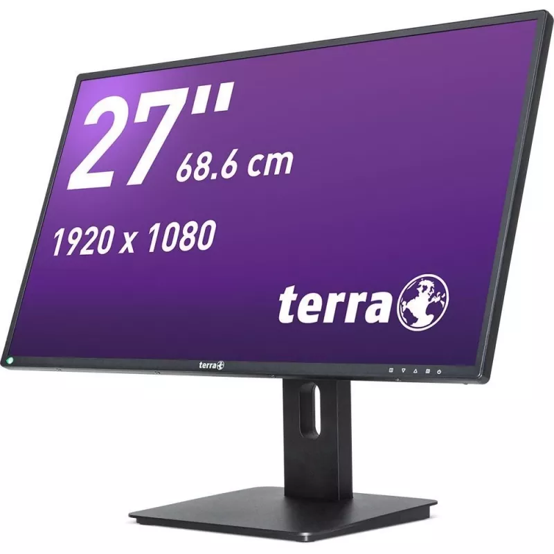 Monitor komputerowy TERRA LCD/LED 2756W PV V4 czarny GREENLINE PLUS 68,6 cm (27 cali) 1920 x 1080 pikseli Full HD Czarny