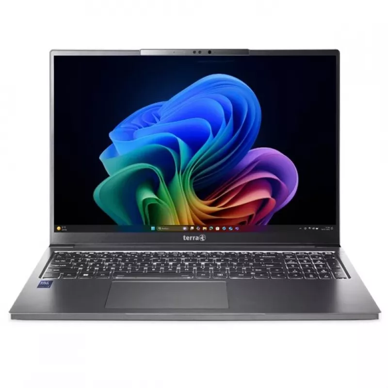 TERRA Mobile 1671L Copilot+ PC Intel Core Ultra 5 228V Laptop 40.6 cm (16 cali) WQXGA 32 GB DDR5-SDRAM 1 TB SSD Wi-Fi 7 (802.11be) Windows 11 Pro German szary