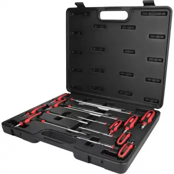Komplet kluczy Torx L KS Tools 151.8160 — 9-częściowy, stal chromowo-wanadowa, wykończenie metaliczne
