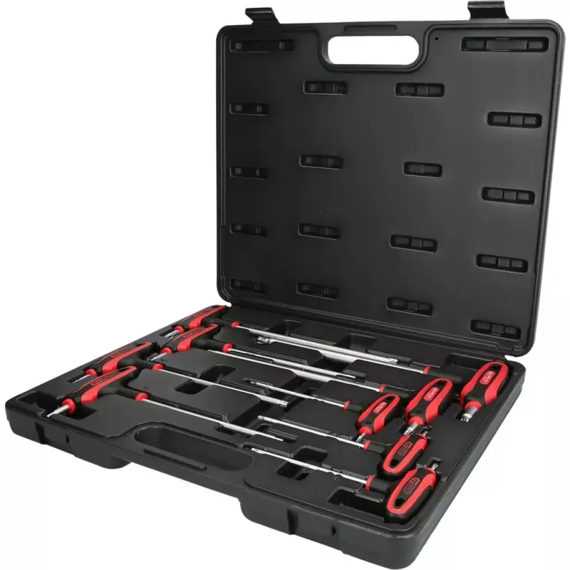 Komplet kluczy Torx L KS Tools 151.8160 — 9-częściowy, stal chromowo-wanadowa, wykończenie metaliczne